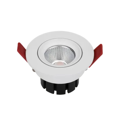 Einbau-Downlight 8W 24V DC mit einstellbarer Farbtemperatur von 2000K bis 6000K, CRI95 und 38 Grad Linse