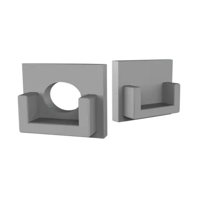 Endkappe für LED Alu Fliesenprofil Exo-F0_10 + Cover PC43 _10