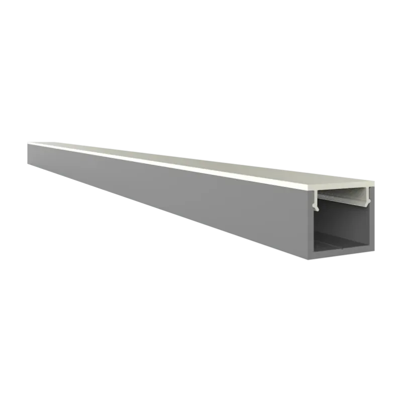PC43-10 FLAT Abdeckung 2 m – für LED Profil Exo-A0/F0 | klar, opal, schwarz