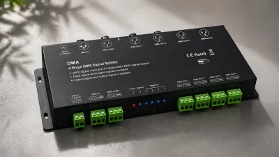 LED DMX Splitter & Signalverteiler LED DMX Splitter zur Signalverteilung für mehrere DMX Geräte und Lichtsteuerungen