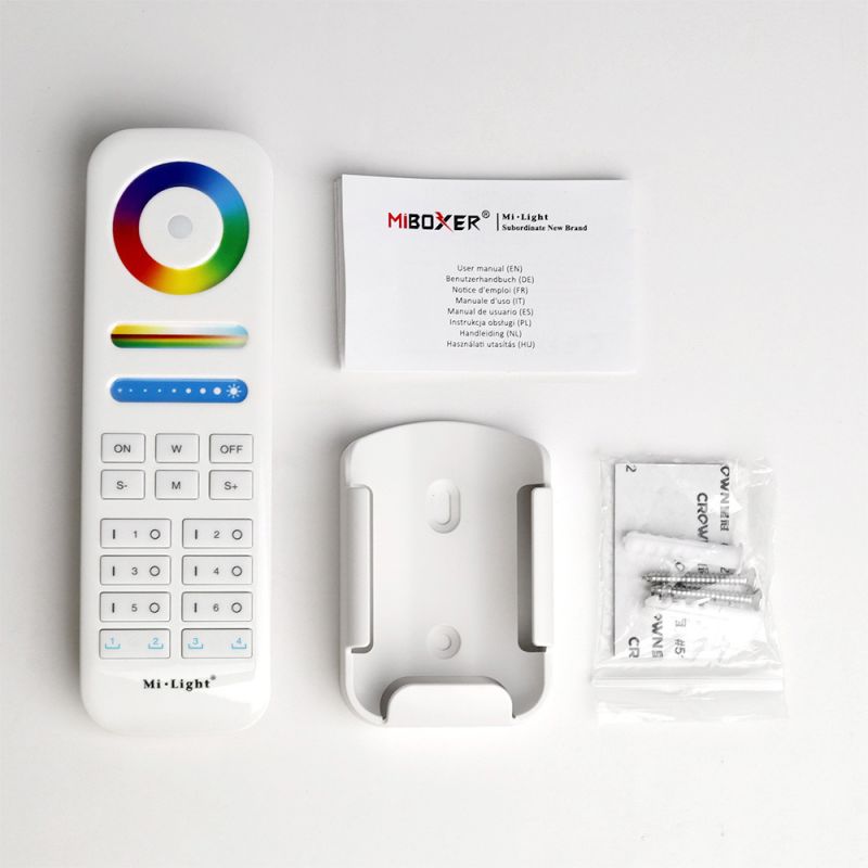 MiBoxer / Mi-Light FUT089S RGB + CCT Funk-Fernbedienung – 6-Zonen 2,4 GHz Steuerung für LED-Controller – SK-LED