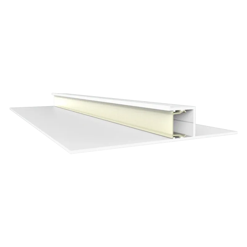 PC75-11 FLAT Abdeckung 2 m – für LED Trockenbauprofil EXO-T4 | opal satiniert 65 % TL