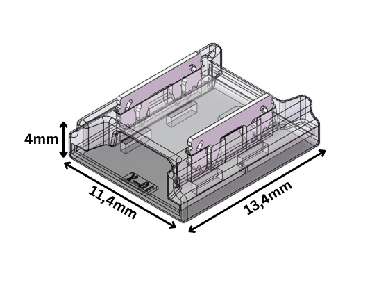 LED Strip-zu-Strip Schnellverbinder 2-polig, lötfrei, für 10 mm LED-Streifen – transparenter Verbinder für stabile und saubere LED-Installationen ohne Löten. Ideal für einfarbige 10 mm LED Strips – SK-LED