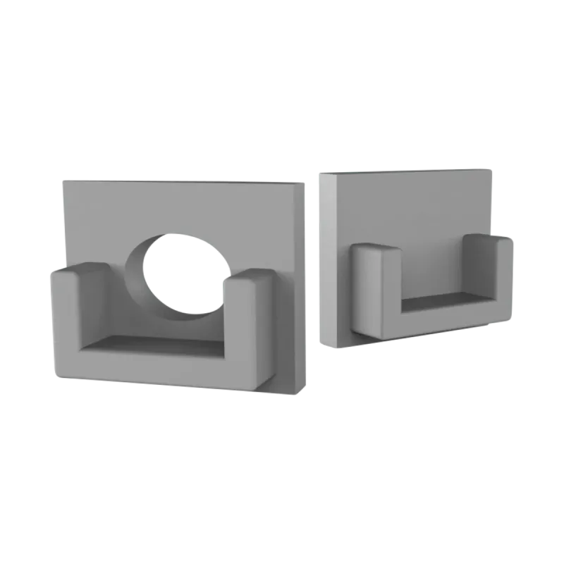 Endkappe für LED Alu Fliesenprofil Exo-F0_10 + Cover PC43 _10