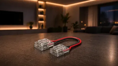 LED Eckverbinder für LED Streifen im Einsatz zur Verbindung um Ecken