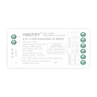 LED Streifen Set Warmweiß 3000K – SMD LED Streifen 24V, 9 W/m, 1500 lm/m, 5m – SS60 Netzteil, SR2 Funk-Controller & C1 Fernbedienung Schwarz LED Streifen Set Warmweiß 3000K – SMD LED Streifen 24V, 9 W/m, 1500 lm/m, 5m – SS60 Netzteil, SR2 Funk-Controller & C1 Fernbedienung Schwarz