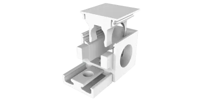 Endkappe für LED Alu Aufbauprofil mit Kabelführung Exo-N2_16 + Cover PC45 _16 Endkappe für LED Alu Aufbauprofil mit Kabelführung Exo-N2_16 + Cover PC45 _16