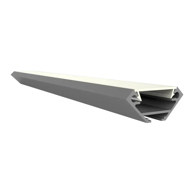 LED Eckprofil mit Kabelkanal 2m EXO-V2_14 (14 mm) – Aluminiumprofil für LED-Strips