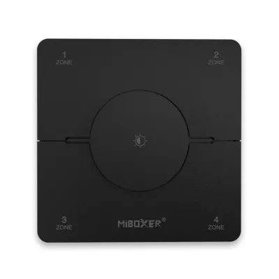 MiBoxer K0S CCT LED Wandfernbedienung in Schwarz mit Drehregler zur Steuerung von LED Streifen über 2.4GHz Funk