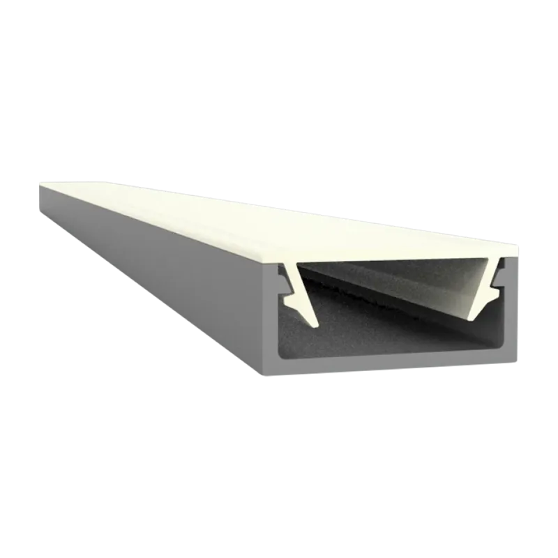 Flaches LED Alu Aufbauprofil 2m Exo-A1-13 (13mm) –| Flaches Aluminiumprofil für LED-Strips