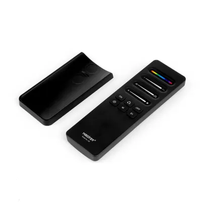 MiBoxer C6 SPI Remote mit Halterung schräg MiBoxer C6 SPI LED Fernbedienung mit Halterung schräg dargestellt