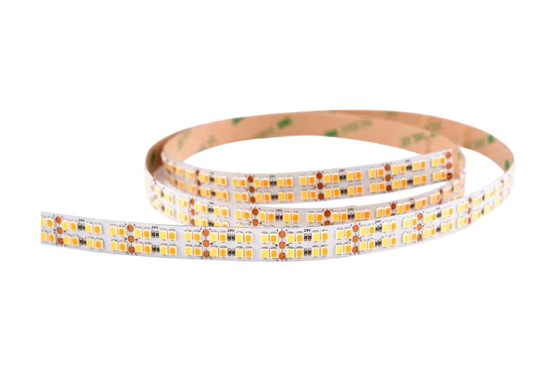 CCT LED Streifen 24V mit 480 LEDs pro Meter – Tunable White 2700–7000K, CRI92, hochwertiges flexibles LED Band für Wohnräume, Arbeitslicht und professionelle Beleuchtung – SK-LED
