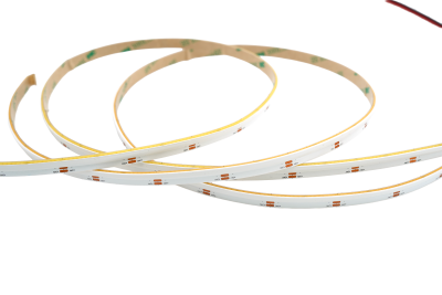Side View COB LED Streifen 10 mm 480 LEDs m 24 V warmweiß 3000K mit homogener seitlicher Abstrahlung