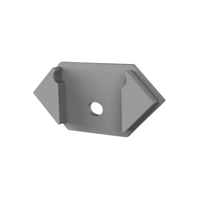 Endkappe für LED Alu Trockenbauprofil Exo-T5_16 + Cover PC45 _16