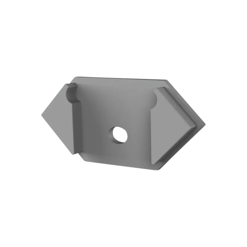 Endkappe für LED Alu Trockenbauprofil Exo-T5_16 + Cover PC45 _16