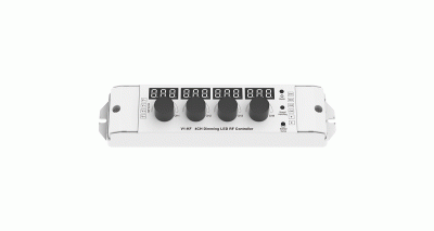 LED Controller 4 Zonen 12-48V manuelle Helligkeitsregelung für LED Streifen mit Drehknopf Steuerung