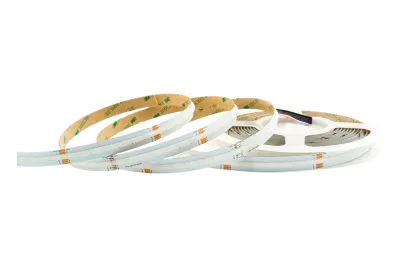 COB RGBW LED-Streifen 12 mm abgerollt – Chip-on-Board-Technologie mit 784 LEDs/m für durchgängig punktfreies Licht