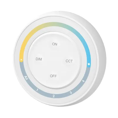 MiBoxer S1W+ CCT Wand-Funkfernbedienung – 4-Zonen 2,4 GHz Steuerung für Weißlicht-LEDs