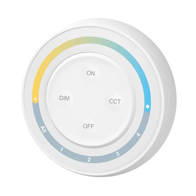 MiBoxer S1W+ CCT Wand-Funkfernbedienung – 4-Zonen 2,4 GHz Steuerung für Weißlicht-LEDs