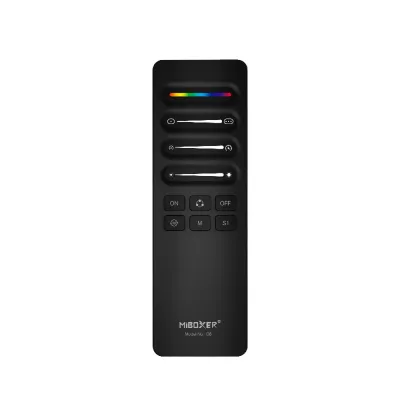 MiBoxer C6 SPI LED Fernbedienung Frontansicht mit Touch Farbrad und Steuerung für Pixel LED Streifen