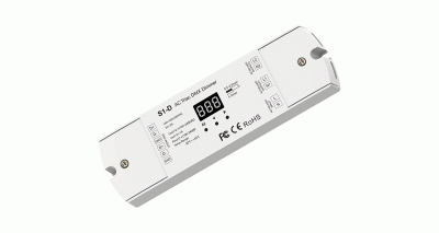 DMX512 Triac Dimmer 2 Kanal 230V mit Display für LED und Halogen Lichtsteuerung DMX512 Triac Dimmer 2 Kanal 230V mit Display Steuerung Phasenanschnitt Phasenabschnitt LED Halogen