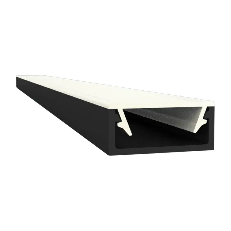 Flaches LED Alu Aufbauprofil 2m Exo-A1-13 (13mm) –| Flaches Aluminiumprofil für LED-Strips