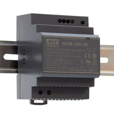 Mean Well HDR-100-24 – 24V 92W Hutschienen-Netzteil, DIN-Rail, TÜV / CE / UL | SK-LED Mean Well HDR-100-24 Hutschienen-Netzteil 24V DC 92W – Ultra Slim DIN-Rail Montage, TÜV CE UL zertifiziert, IP20, für LED Streifen und Industrieanwendungen