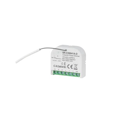 Casambi Micro Smart Dimmer SR-CS9041A-D 1 Kanal 230V LED Unterputz Frontansicht