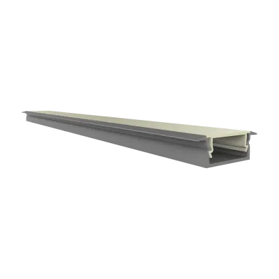 Ultraflaches LED Alu Einbauprofil 2m EXO-NLN1F_14 (14 mm) –| Aluminiumprofil mit Flügeln für LED-Strips