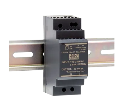 Mean Well HDR-30-24 Hutschienen-Netzteil 24V DC 30W – Ultra Slim DIN-Rail Montage, 90x35x58,4 mm, 2 TE, TÜV-, CE- und UL-zertifiziert, für Schaltschrank und Gebäudeautomation