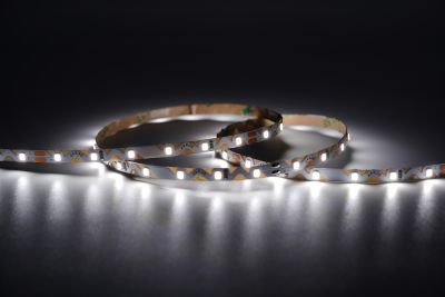 LED ZigZag Streifen 6,6 mm mit 24V – flexibel für Kurven und Rundungen, leuchtender Bending Strip mit 60 LEDs pro Meter für Werbung und Lichtdesign