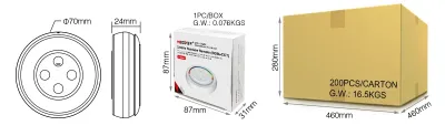 MiBoxer S2W+ RGB+CCT Wand-Funkfernbedienung – 5 Kanal, 4-Zonen 2,4 GHz Touchpanel