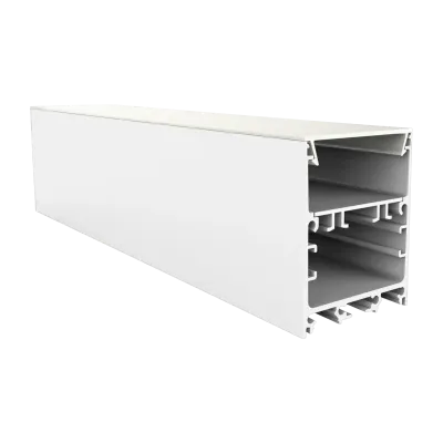 PC61-32 FLAT Abdeckung 2 m – für LED Leuchtenprofil EXO-TI1 | opal, schwarz PC61-32 FLAT Abdeckung 2 m – für LED Leuchtenprofil EXO-TI1 | opal, schwarz