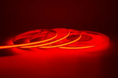 LED Strip. 5 mm | rot | 12V | 10W/m | Länge 5m mit einseitig 1m Kabel in IP65