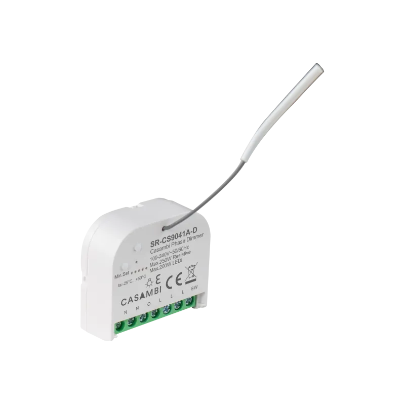 Casambi LED Dimmer SR-CS9041A-D Kabelanschluss Detail 230V Unterputz