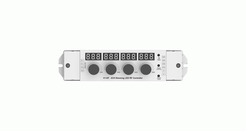 LED Dimmer 4 Kanal mit Drehregler 12-48V Controller für LED Streifen manuelle Helligkeitssteuerung