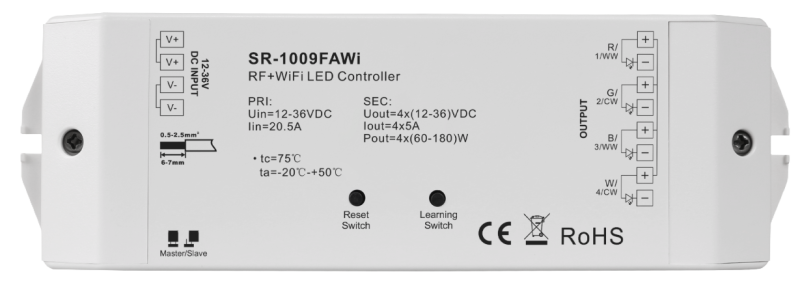 SR-1009FAWI RGBW-Steuergerät