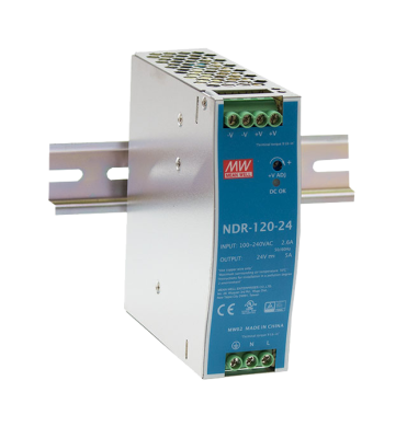 Mean Well NDR 120 24 Hutschienen Netzteil 24V 120W 5A DIN Rail Netzteil für LED Streifen und industrielle Anwendungen