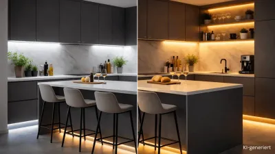 CCT LED Streifen Küche Unterbaubeleuchtung warmweiß bis kaltweiß moderne Küchenbeleuchtung indirekt