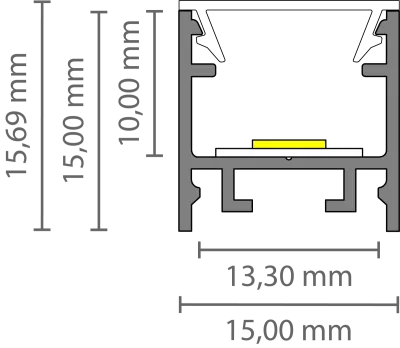 Schmales LED Alu Aufbauprofil 2m EXO-A2-13 (13mm) –| Flaches Aluprofil für LED-Strips Schmales LED Alu Aufbauprofil 2m EXO-A2-13 (13mm) –| Flaches Aluprofil für LED-Strips