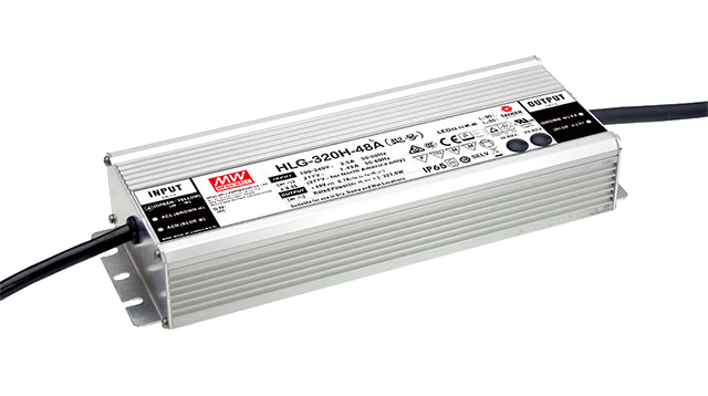 Mean Well HLG 320H 24A LED Treiber 24V 320W IP65 Konstantspannung für professionelle LED Beleuchtung