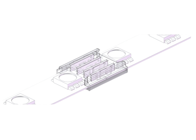 4-poliger LED Strip Verbinder, lötfrei, für 10mm RGB SMD LED Streifen – werkzeuglose Verbindung von Streifen-zu-Streifen, 24V DC kompatibel, SK-LED Schnellverbinder für saubere Installation