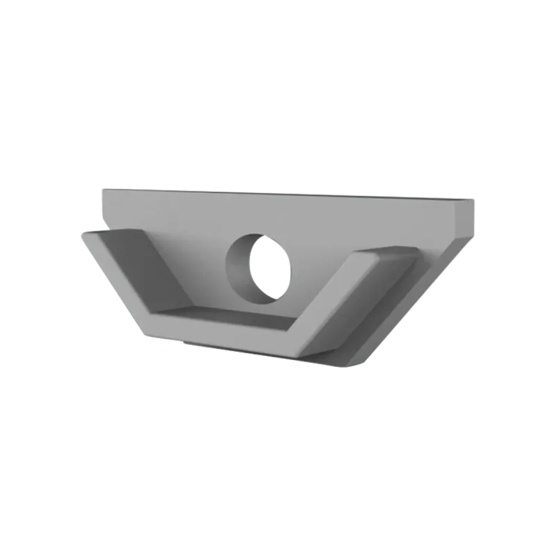 Endkappe für LED Alu Eckprofil Exo-V1_12 + Cover PC7X_12