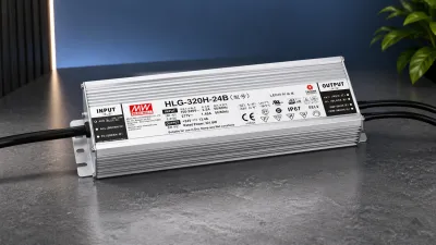 0-10V LED Netzteil Mean Well HLG 320H 24V 0-10V dimmbares LED Netzteil Mean Well HLG 24V für professionelle LED Beleuchtung