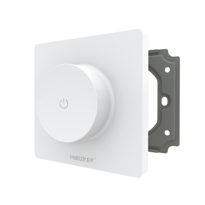 MiBoxer TRI K LED Dimmer für Unterputz Montage mit Wandhalterung und Drehregler