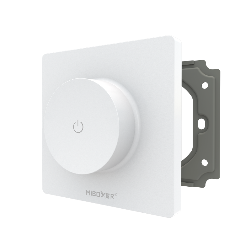 MiBoxer TRI K LED Dimmer für Unterputz Montage mit Wandhalterung und Drehregler