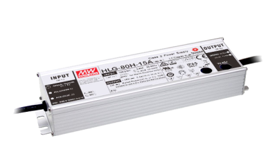 Mean Well HLG-80H-24A – LED Netzteil 24V 80W, IP65, Poti, lüfterlos, TÜV CE | SK-LED Mean Well HLG-80H-24A LED Netzteil 24V 80W – IP65 Aluminiumgehäuse, Konstantspannung und Konstantstrom per Poti einstellbar, lüfterlos, TÜV CE
