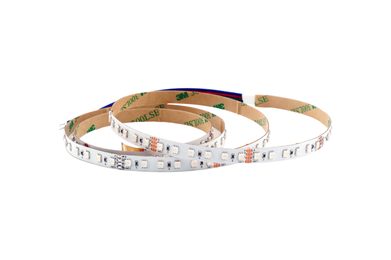 RGB LED-Streifen 10 mm – 60LEDs/m, 24 V, 14,4 W/m – Lichtband mit 120° Abstrahlwinkel