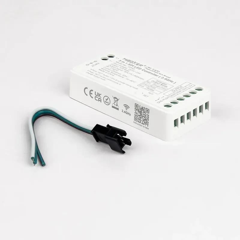 MiBoxer SPIR3 SPI LED Pixel Controller 2.4 GHz, 3-in-1 Einfarbig, RGB und RGBW, 5-24V DC, 10A