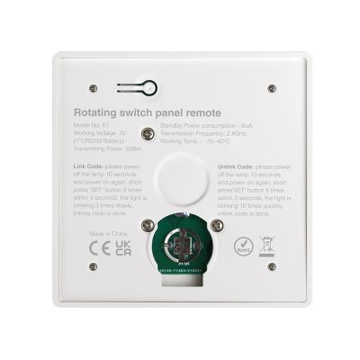 MiBoxer K1 Schwarz – Lieferumfang mit Magnethalterung | SK-LED MiBoxer K1 Lieferumfang Schwarz – Drehregler-Wandfernbedienung mit magnetischer Wandhalterung und Zubehör